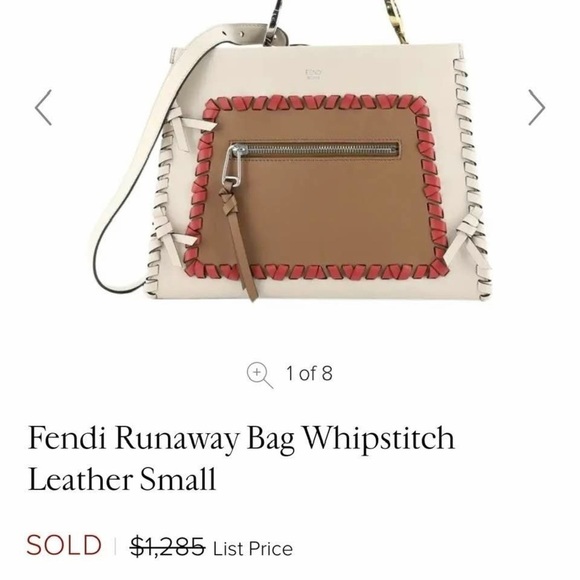 🔴SOLD🔴 FENDI • WHIPSTITCH RUNWAY BAG W/ PRICE TAG - Picture 13 of 14